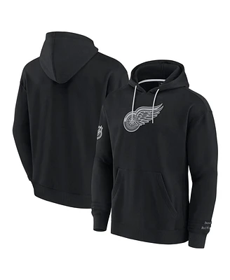 Fanatics Men's Black Detroit Red Wings Elements Pace Pullover Hoodie