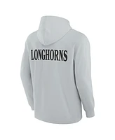 Fanatics Men's Gray Texas Longhorns Blaze Tri-Blend Pullover Hoodie