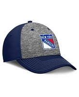 Fanatics Men's Gray/Navy New York Rangers Fundamental Top Shelf 2-Tone Flex Hat