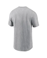 Nike Men's Heather Gray Duke Blue Devils Dna Lockup T-Shirt