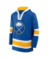 Fanatics Men's Royal Buffalo Sabres Inside Line Fleece Pullover Hoodie