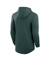 Nike Men's Green Michigan State Spartans Lightweight Performance Long Sleeve Hoodie T-Shirt