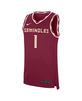 Nike Men's 1 Garnet Florida State Seminoles Road Replica Jersey