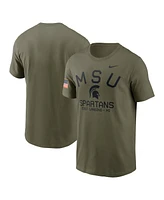 Nike Men's Olive Michigan State Spartans 2024 Military Appreciation Performance T-Shirt