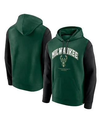 Fanatics Men's Hunter Green Milwaukee Bucks Scorer Pullover Hoodie