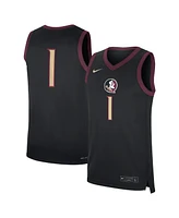 Nike Men's 1 Black Florida State Seminoles Alternate Replica Jersey