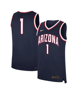 Nike Men's 1 Navy Arizona Wildcats Road Replica Jersey