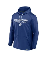 Fanatics Men's Blue Toronto Maple Leafs Authentic Pro Rink Fleece Pullover Hoodie