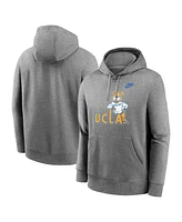 Nike Men's Heather Gray Ucla Bruins Legacy Logo Club Fleece Pullover Hoodie