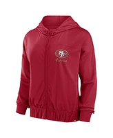 Fanatics Women's Scarlet San Francisco 49ers Script Lock Full-Zip Hoodie