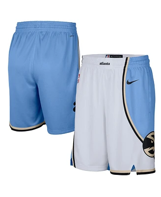 Nike Men's White Atlanta Hawks 2024/25 City Edition Swingman Shorts