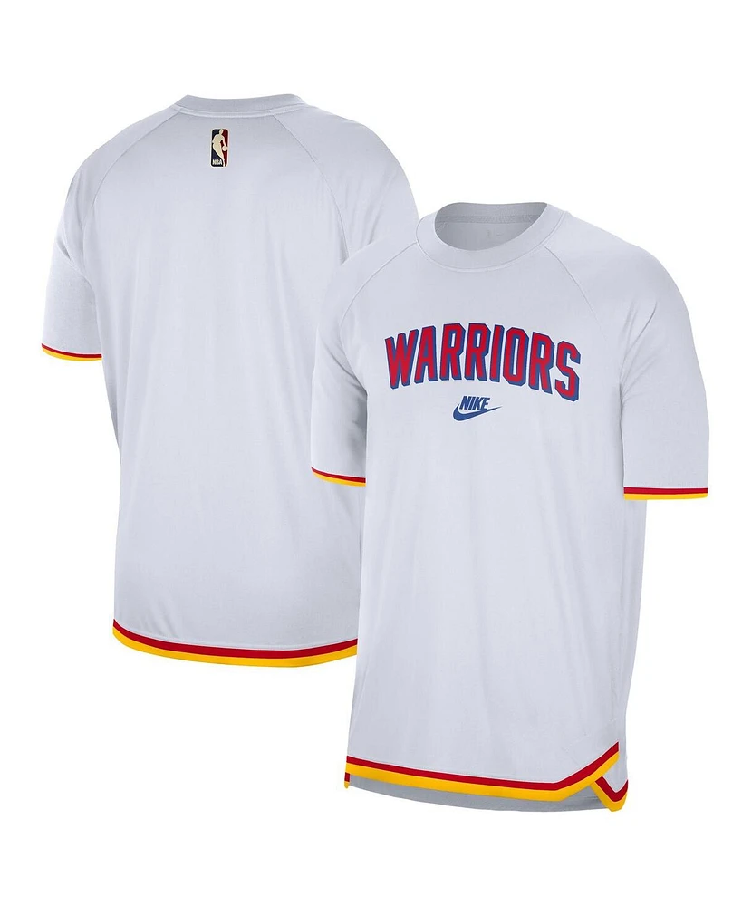 Nike Men's White Golden State Warriors 2024/25 Classic Edition Pregame Shooting T-Shirt