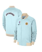 Nike Men's Light Blue San Antonio Spurs 2024/25 City Edition Authentic Showtime Performance Full-Zip Jacket