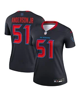 Nike Women's Will Anderson Jr. Navy Houston Texans Alternate Legend Player Performance Top