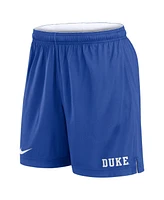 Nike Men's White/Royal Duke Blue Devils Primetime Reversible Performance Shorts