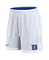 Nike Men's White/Royal Duke Blue Devils Primetime Reversible Performance Shorts