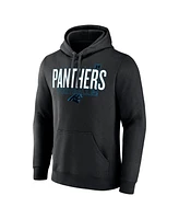 Fanatics Men's Black Carolina Panthers Pylon Outline Pullover Hoodie