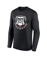 Nike Men's Black Georgia Bulldogs Primetime Alternate Logo Legend Long Sleeve T-Shirt