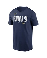 Nike Men's J.t. Realmuto Navy Philadelphia Phillies 2024 City Connect Fuse Player Name Number T-Shirt