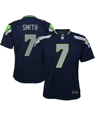 Nike Big Boys and Girls Geno Smith Navy Seattle Seahawks Game Jersey