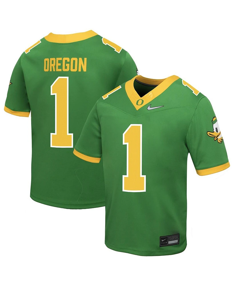 Nike Preschool 1 Green Oregon Ducks Vapor Fusion Alternate Jersey