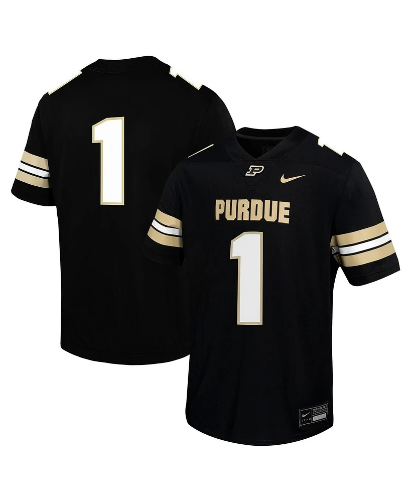 Nike Big Boys and Girls 1 Black Purdue Boilermakers Untouchable Football Jersey