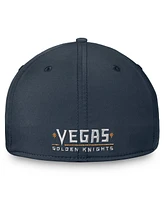 Fanatics Men's Charcoal Vegas Golden Knights Core Primary Logo Flex Hat