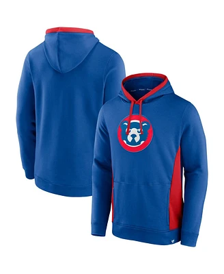 Fanatics Men's Royal Chicago Cubs True Classics Fanarama Pullover Hoodie