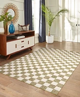 Liora Manne' Savannah Checkerboard 5'x7'6" Area Rug