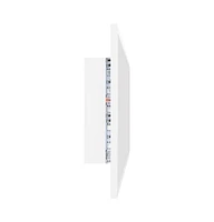 vidaXL Led Bathroom Mirror White 35.4"x3.3"x14.6" Acrylic