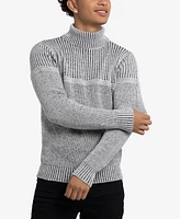 X-Ray Men's Ribbed Pattern Turtleneck Sweater