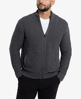 X-Ray Men's Full-Zip High Neck Sweater Jacket