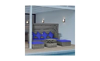 Slickblue 4-Piece Outdoor Sofa Set for Stylish and Comfortable Patio Seating