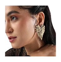 Sohi Ethereal Leaf Stud Earrings