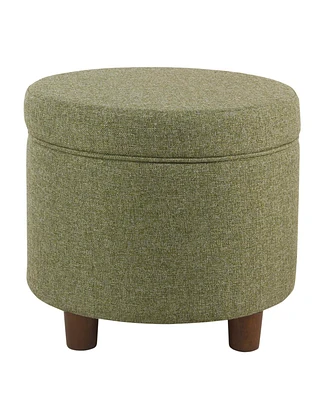 Slickblue Wooden Ottoman for Elegant Seating and Functional Storage in Living Room or Bedroom