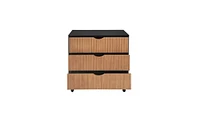 Slickblue Compact 3-Drawer Cabinet for Organized Storage and Stylish Display