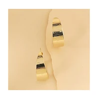 Sohi Minimal Midi Hoop Earrings