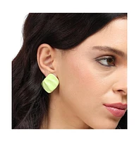 Sohi Textured Enamel Stud Earrings