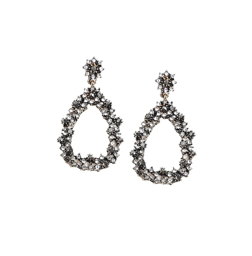 Sohi Clustered Hollow Teardrop Earrings