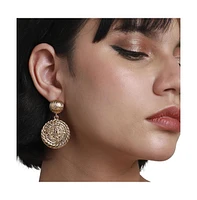 Sohi Textured Royal Drop Earrings