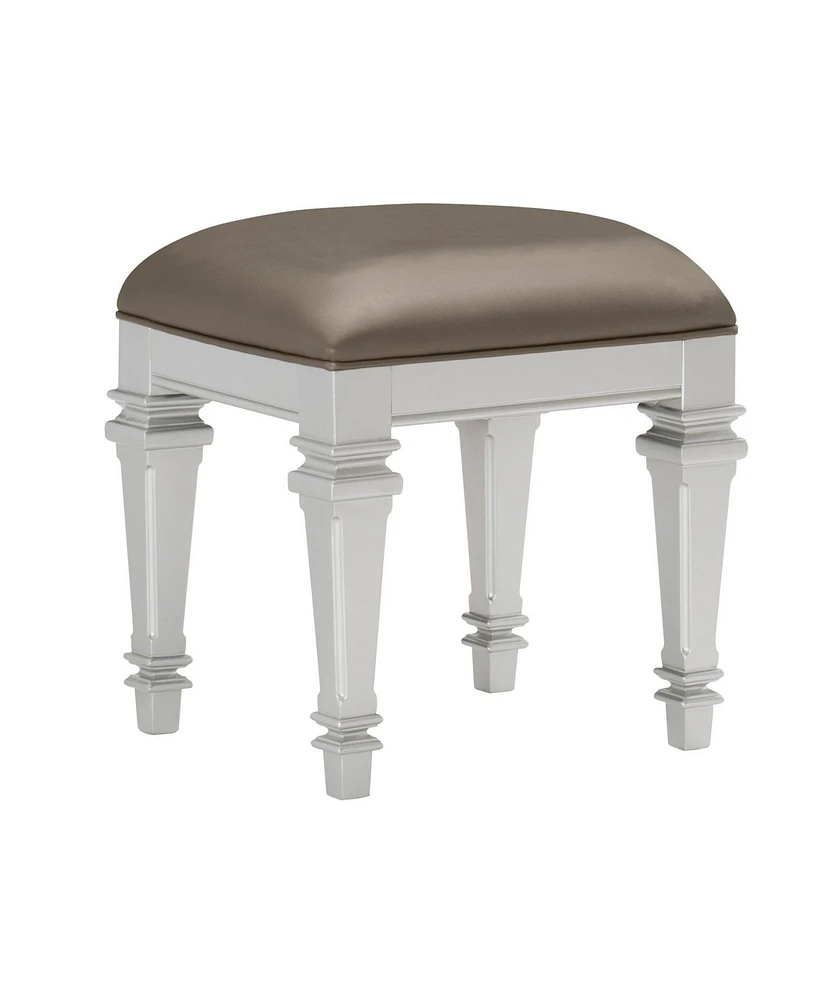 Slickblue Elegant Vanity Stool for Bedroom or Dressing Room Seating and Decor