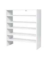 Gouun 3 Pieces 31-Inch Stackable Multi-Shape Shoe Rack