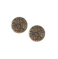 Embellished Cluster Circular Stud Earrings