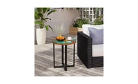 Slickblue Charming Round End Table for Stylish and Functional Living Room Decor