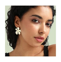 Sohi Minimal Flora Stud Earrings