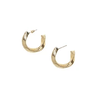 Sohi Ripple Swirl Hoop Earrrings