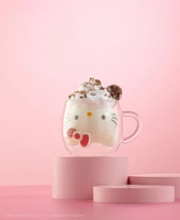 JoyJolt Hello Kitty 3D Double Wall Espresso Glass