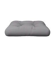 vidaXL Pallet Cushion Gray Fabric