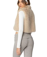 Edikted Women's Cassandra Faux Fur Vest