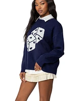 Edikted Women's Roll The Dice Sweater